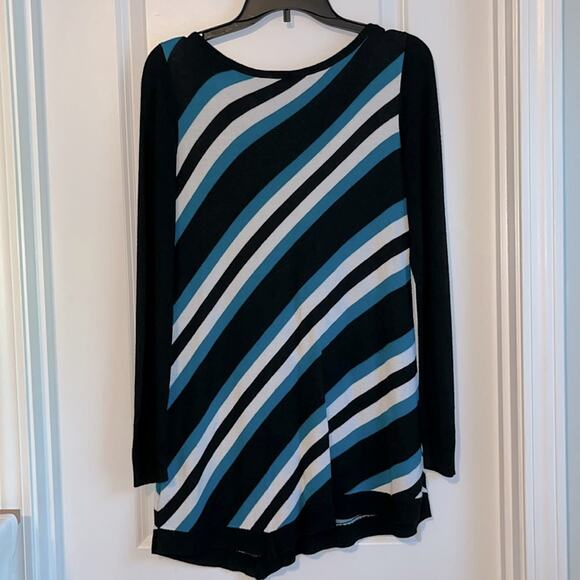 White House Black Market Striped Tunic Sweater - Picture 5 of 8